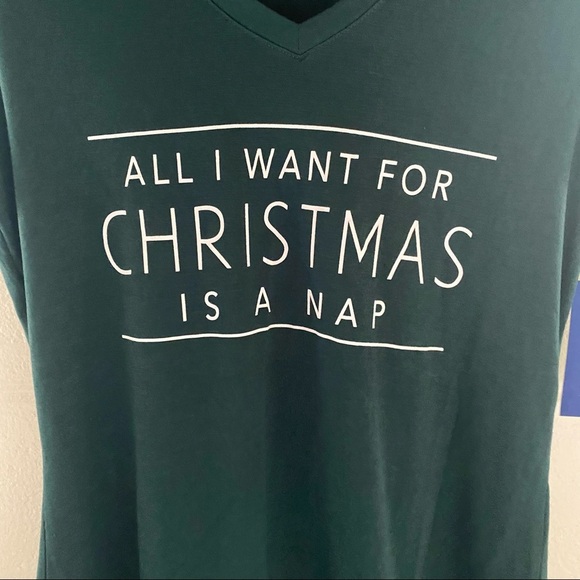 Apt 9 Christmas T shirt Sz small green - Picture 3 of 6